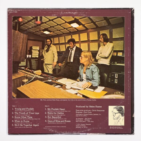 Back cover of The Tony Bennett Bill Evans Album by Bill Evans, Tony Bennett