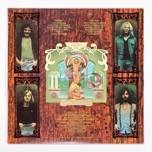 Back cover of Thunderbox by Humble Pie