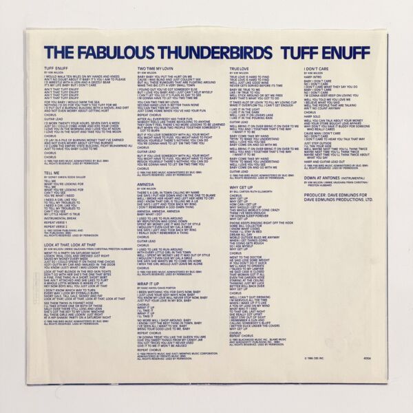Additional image for album Tuff Enuff by The Fabulous Thunderbirds