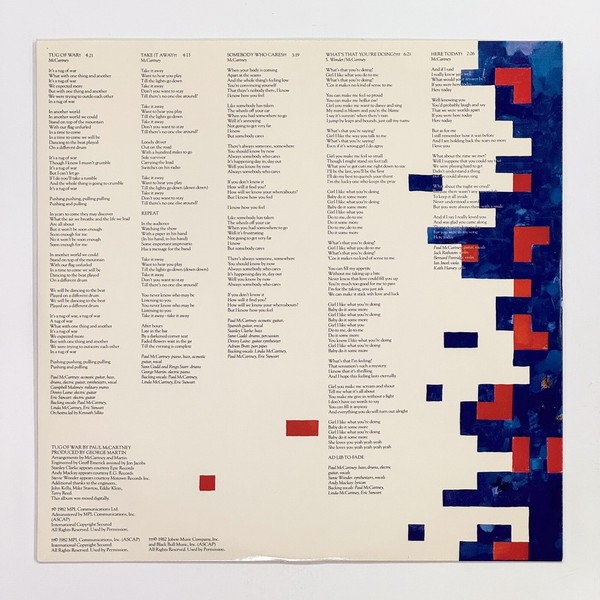 Additional image for album Tug Of War by Paul McCartney