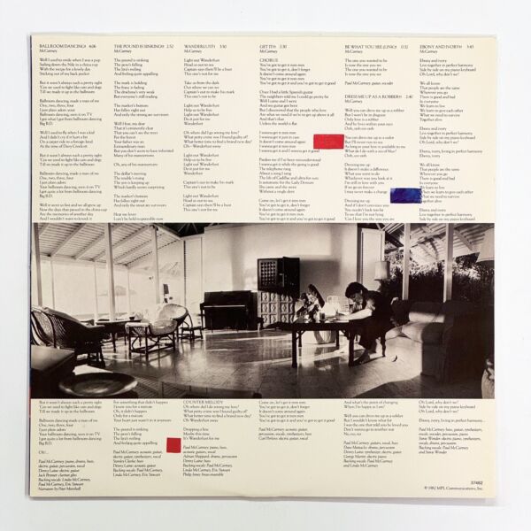 Additional image for album Tug Of War by Paul McCartney