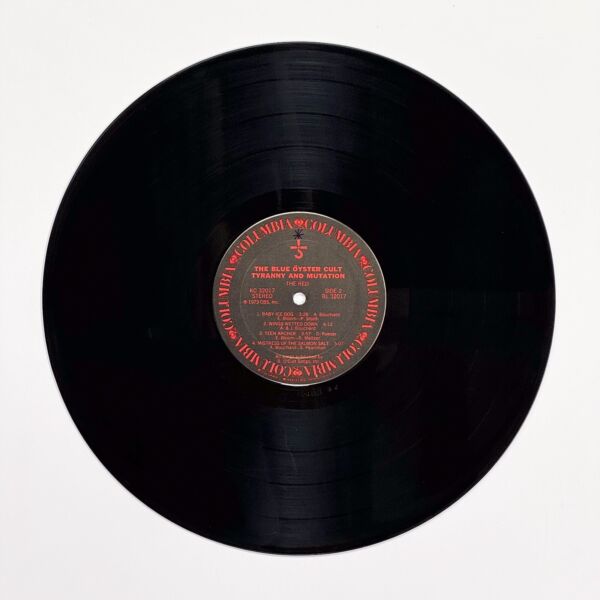 Back of the record Tyranny And Mutation by Blue Oyster Cult