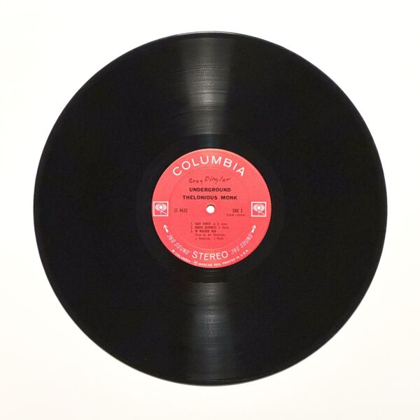 Back of the record Underground by Thelonious Monk