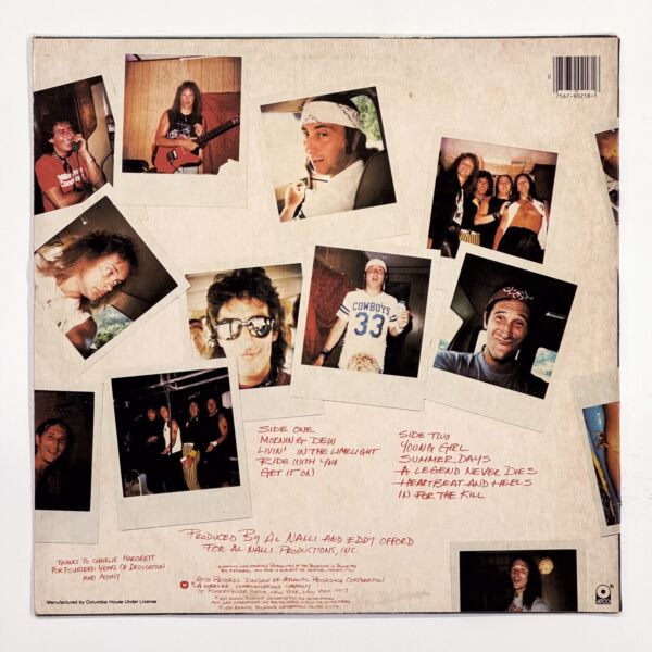 Back cover of Vertical Smiles by Blackfoot