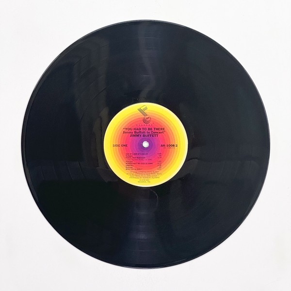 Front of the record "You Had To Be There" - Recorded Live by Jimmy Buffett