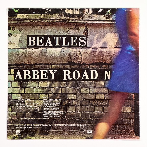 Back cover of Abbey Road by The Beatles
