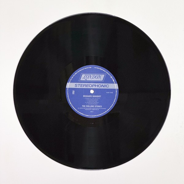 Front of the record Beggars Banquet by The Rolling Stones
