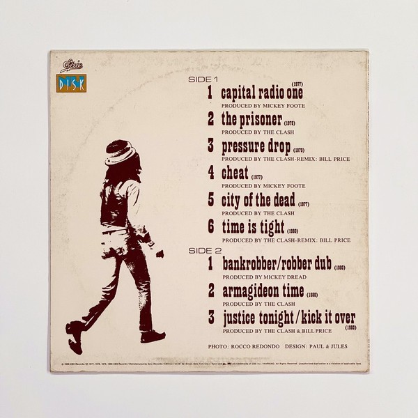 Back cover of Black Market Clash by The Clash