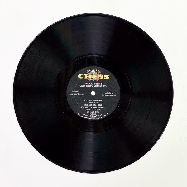 Back of the record Chuck Berry's Greatest Hits by Chuck Berry