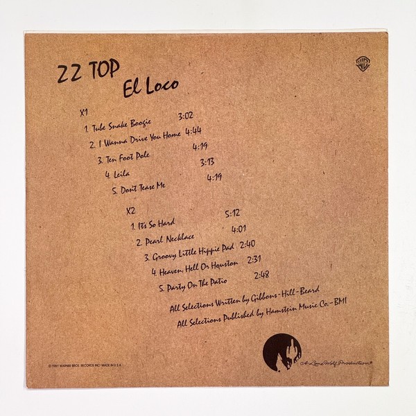 Additional image for album El Loco by ZZ Top