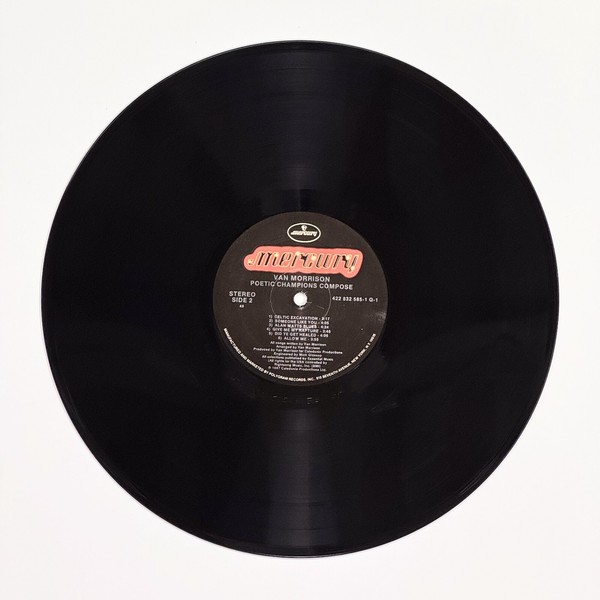 Back of the record Poetic Champions Compose by Van Morrison