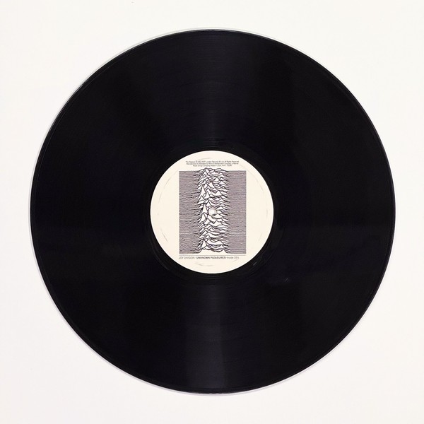 Front of the record Unknown Pleasures by Joy Division