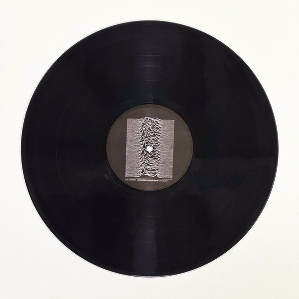 Back of the record Unknown Pleasures by Joy Division