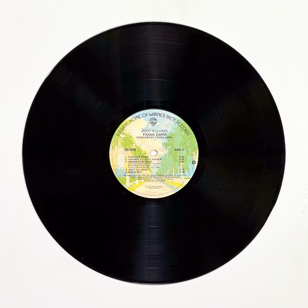 Back of the record Zoot Allures by Frank Zappa