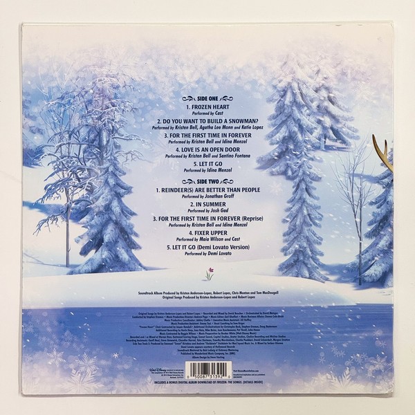 Back cover of Frozen The Songs by Kristen Anderson-Lopez And Robert Lopez