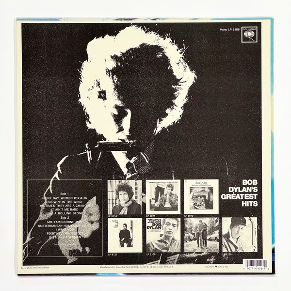 Back cover of Bob Dylan's Greatest Hits by Bob Dylan