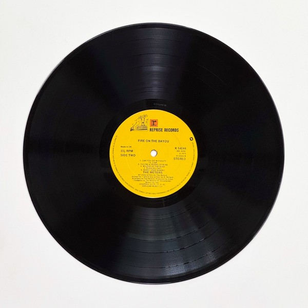 Back of the record Fire On The Bayou by The Meters