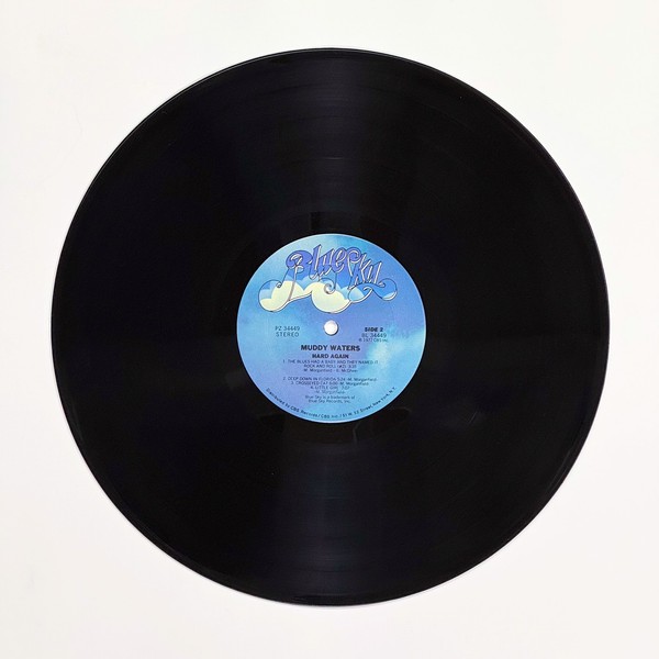 Back of the record Hard Again by Muddy Waters