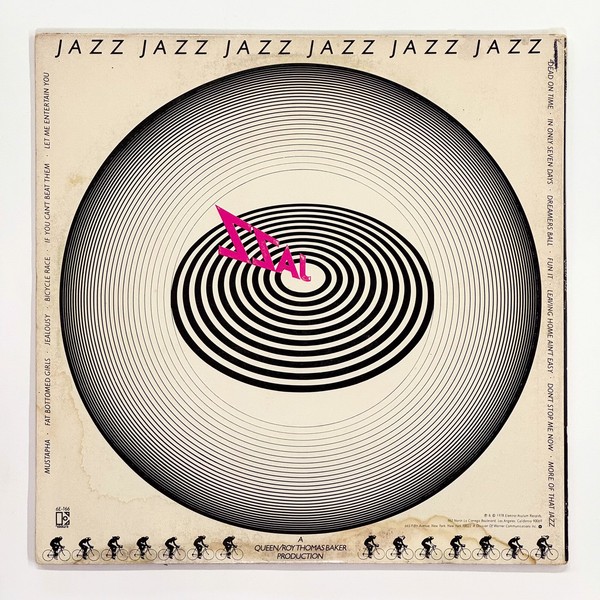 Back cover of Jazz by Queen