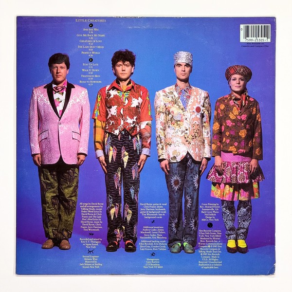 Back cover of Little Creatures by Talking Heads