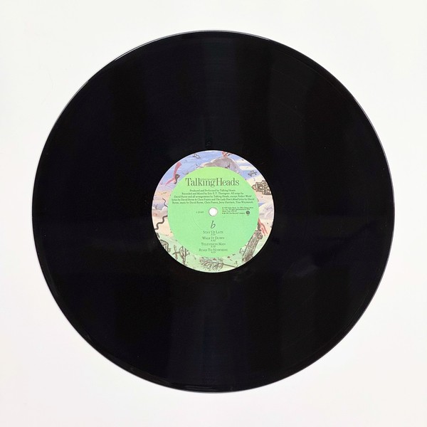 Back of the record Little Creatures by Talking Heads