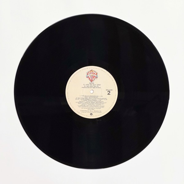Back of the record Q: Are We Not Men? A: We Are Devo! by Devo