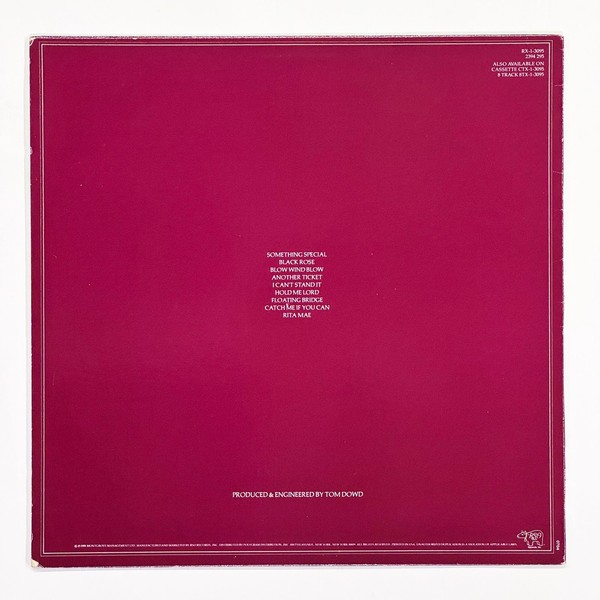 Back cover of Another Ticket by Eric Clapton