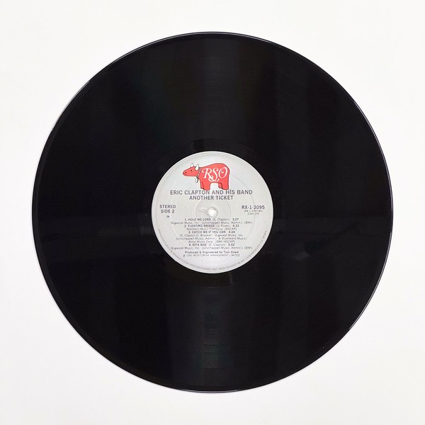 Back of the record Another Ticket by Eric Clapton