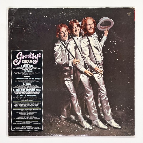 Back cover of Goodbye by Cream