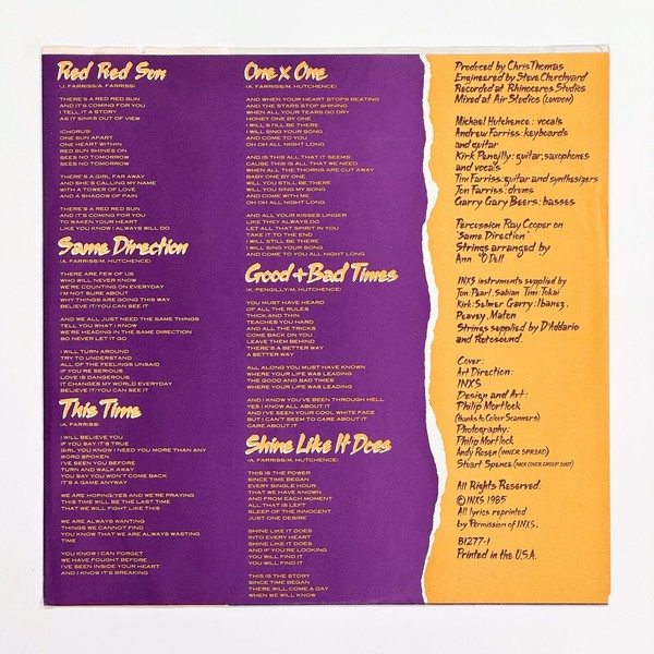 Additional image for album Listen Like Thieves by INXS