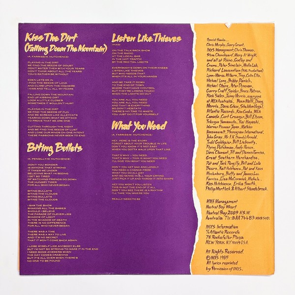 Additional image for album Listen Like Thieves by INXS