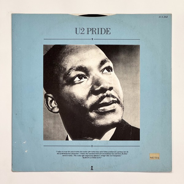 Back cover of Pride (In The Name Of Love) by U2