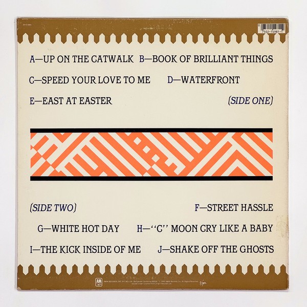 Back cover of Sparkle In The Rain by Simple Minds