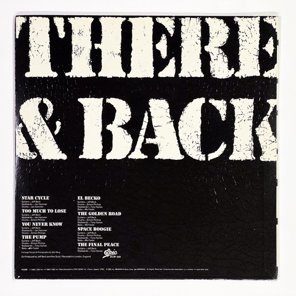 Back cover of There and Back by Jeff Beck