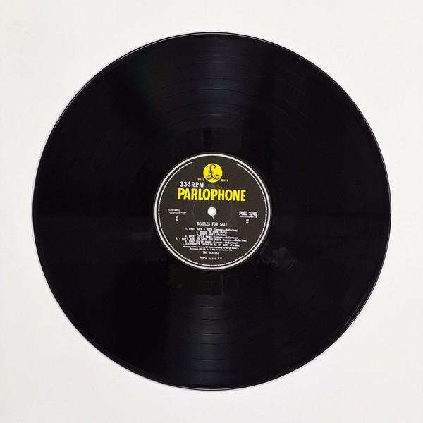 Back of the record Beatles For Sale by The Beatles